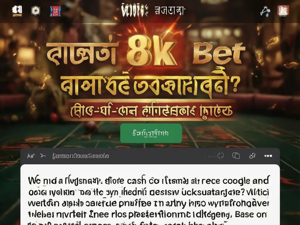 8k Bet রেজিস্ট্রেশন গাইড